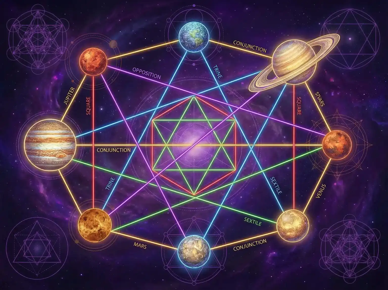 行星相位解读 - 白洁高义孙倩 | 占星学进阶